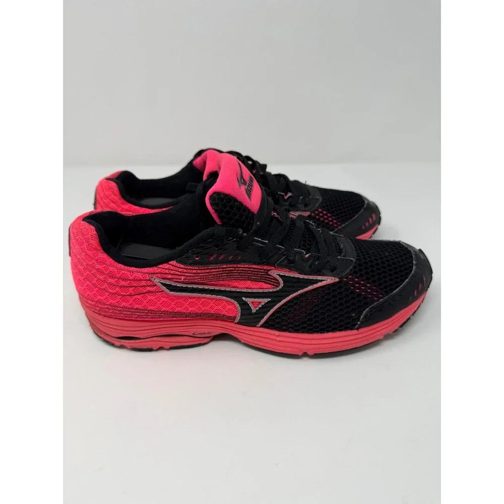 Mizuno Wave Sayonara 4 Running Shoes Size W9.5 Black Pink‎ Women's